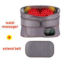 New Upgrade Electric Heating Waist Massager Support Belt Vibration Hot Compress Brace Belt Back Relax 3 Gears Adjustment
