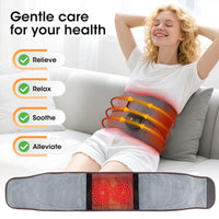 New Upgrade Electric Heating Waist Massager Support Belt Vibration Hot Compress Brace Belt Back Relax 3 Gears Adjustment