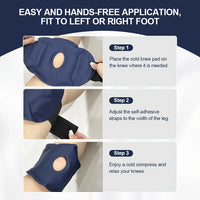 Reusable Knee Ice Pack Wrap Ice Pack for Knee Adjustable Cold Compress Cold Therapy Gel Pads for Pain Relief Sports Injuries
