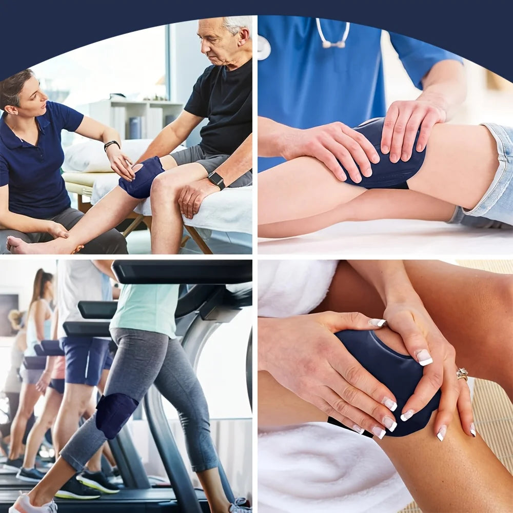 Reusable Knee Ice Pack Wrap Ice Pack for Knee Adjustable Cold Compress Cold Therapy Gel Pads for Pain Relief Sports Injuries