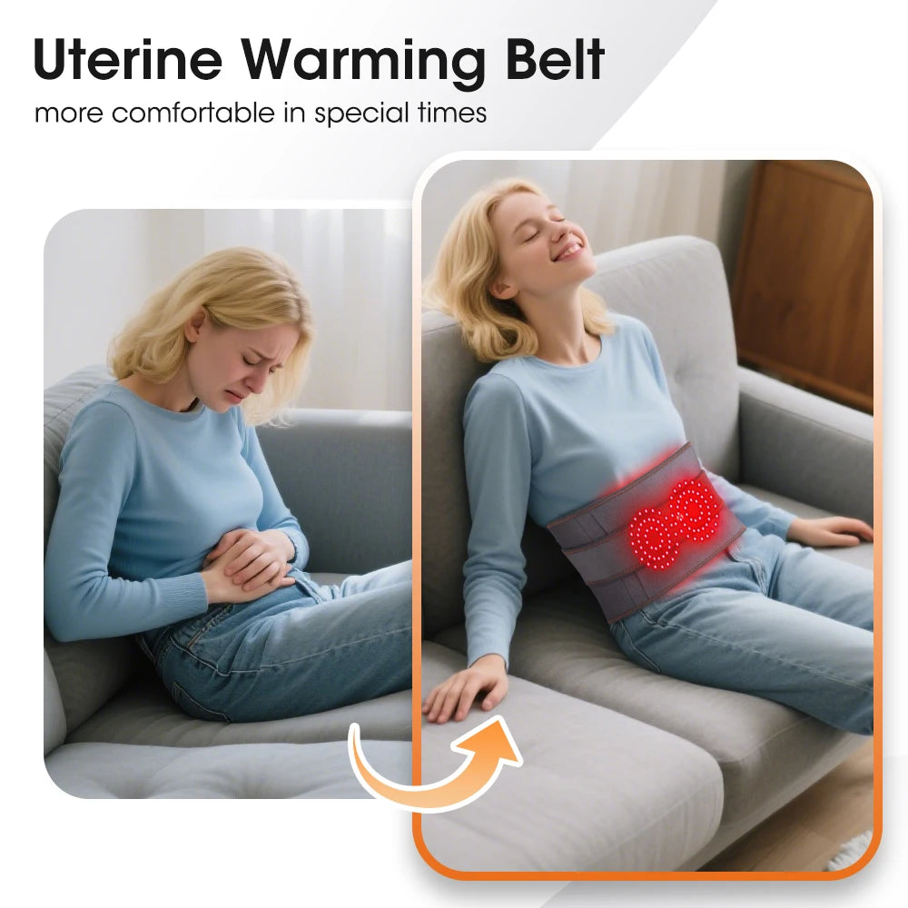 New Upgrade Electric Heating Waist Massager Support Belt Vibration Hot Compress Brace Belt Back Relax 3 Gears Adjustment