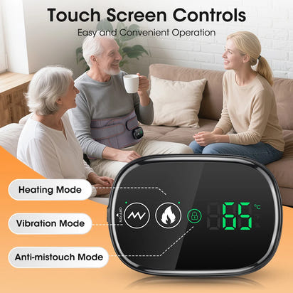 New Upgrade Electric Heating Waist Massager Support Belt Vibration Hot Compress Brace Belt Back Relax 3 Gears Adjustment