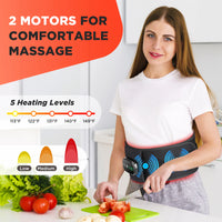 New Upgrade Electric Heating Waist Massager Support Belt Vibration Hot Compress Brace Belt Back Relax 3 Gears Adjustment