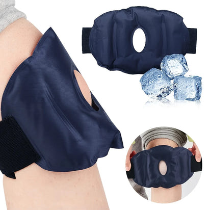 Reusable Knee Ice Pack Wrap Ice Pack for Knee Adjustable Cold Compress Cold Therapy Gel Pads for Pain Relief Sports Injuries