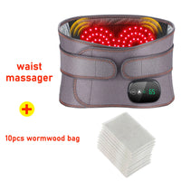New Upgrade Electric Heating Waist Massager Support Belt Vibration Hot Compress Brace Belt Back Relax 3 Gears Adjustment