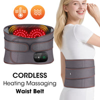 New Upgrade Electric Heating Waist Massager Support Belt Vibration Hot Compress Brace Belt Back Relax 3 Gears Adjustment