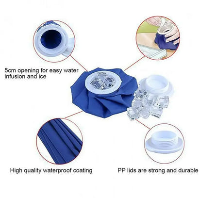 Reusable Various Sizes Medicla Ice Pack for Knee Head Leg Breathable Material Cooler Bag Pain Relief Injury Care Cold Therapy