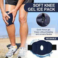 Reusable Knee Ice Pack Wrap Ice Pack for Knee Adjustable Cold Compress Cold Therapy Gel Pads for Pain Relief Sports Injuries