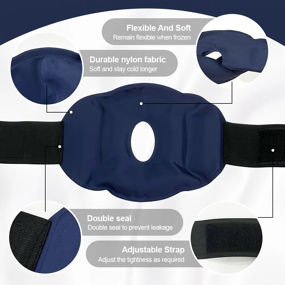Reusable Knee Ice Pack Wrap Ice Pack for Knee Adjustable Cold Compress Cold Therapy Gel Pads for Pain Relief Sports Injuries